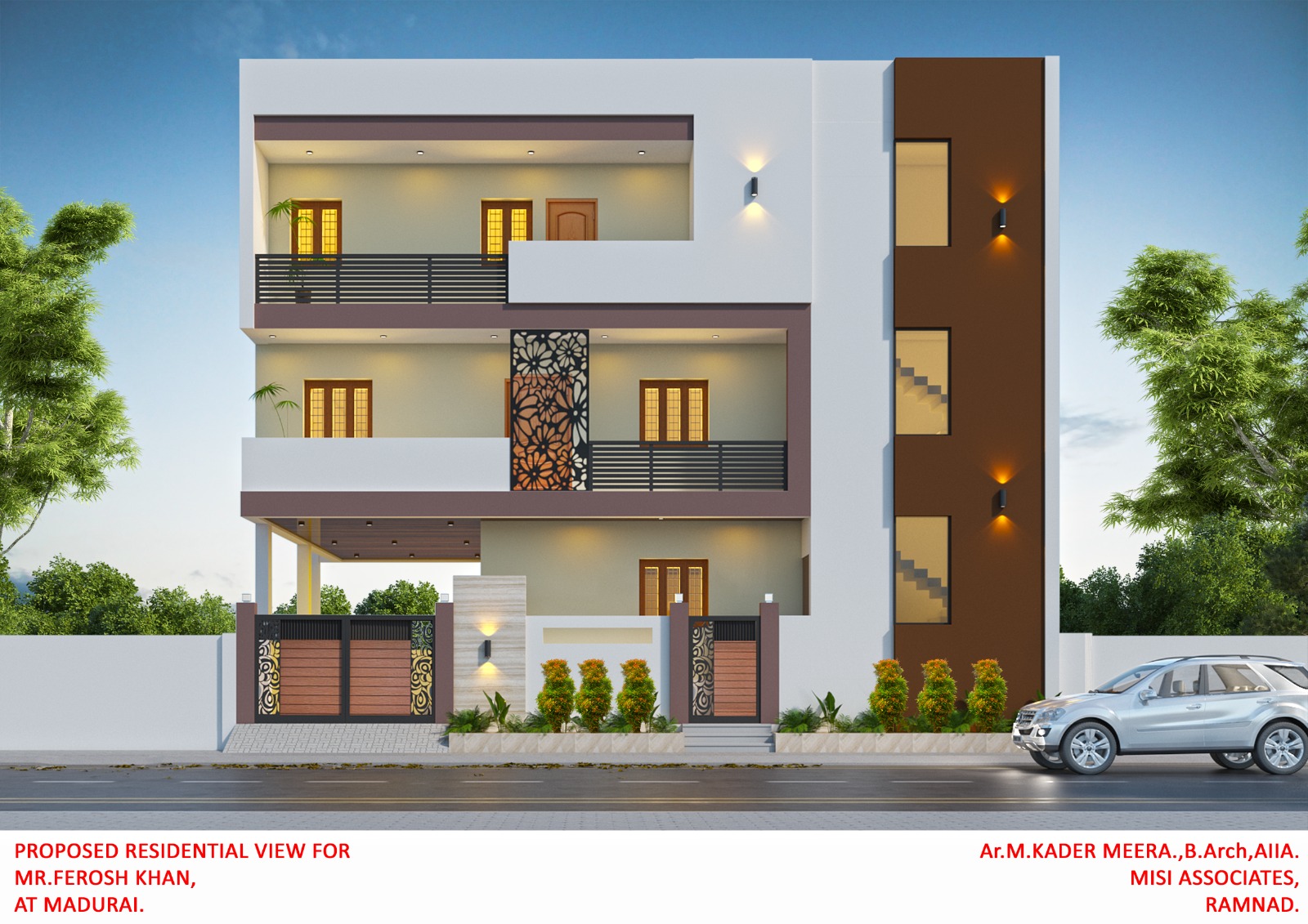 Three-storey contemporary home